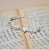 love italy heart pooh bangle bracelet lace embroidery fabric wristband wish