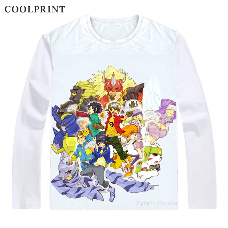 Dejitaru Monsuta Digimon 4 T-Shirt Multi-style Long Sleeve Shirts Frontier Dejimon Furontia Takuya Kanbara Cosplay Shirt | Мужская