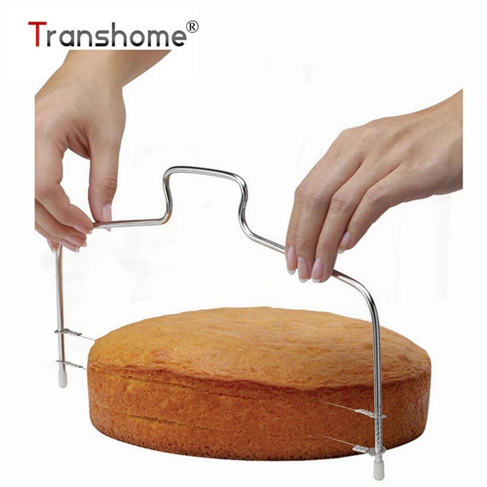 Transhome проволочный резак для торта из нержавеющей стали регулируемый