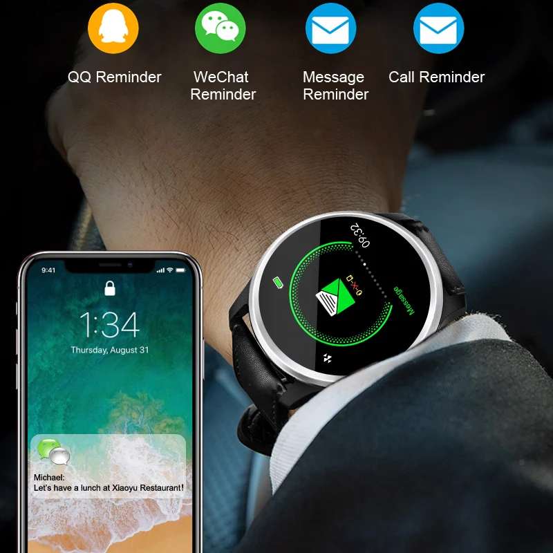 Смарт-браслет для сна монитор здоровья PPG ECG трекер Smartband шаги количество калорий