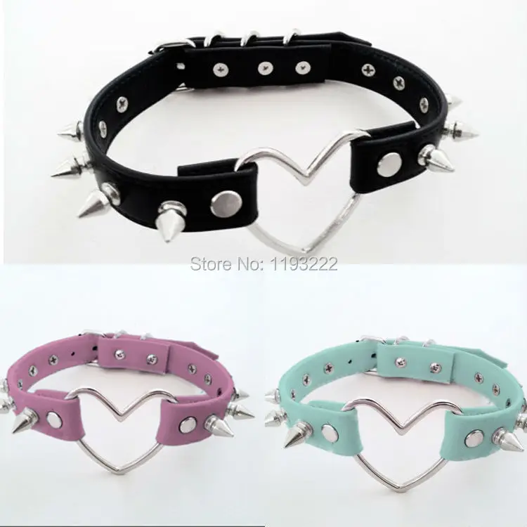 100% ювелирные изделия ручной работы в стиле Харадзюку чокер с большим сердцем