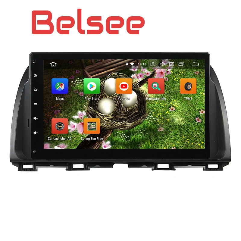 Belsee OEM Android 8 0 головное устройство стерео радио для Mazda CX 5 CX5 2013 2014 2015 10 1 дюймов 4 Гб