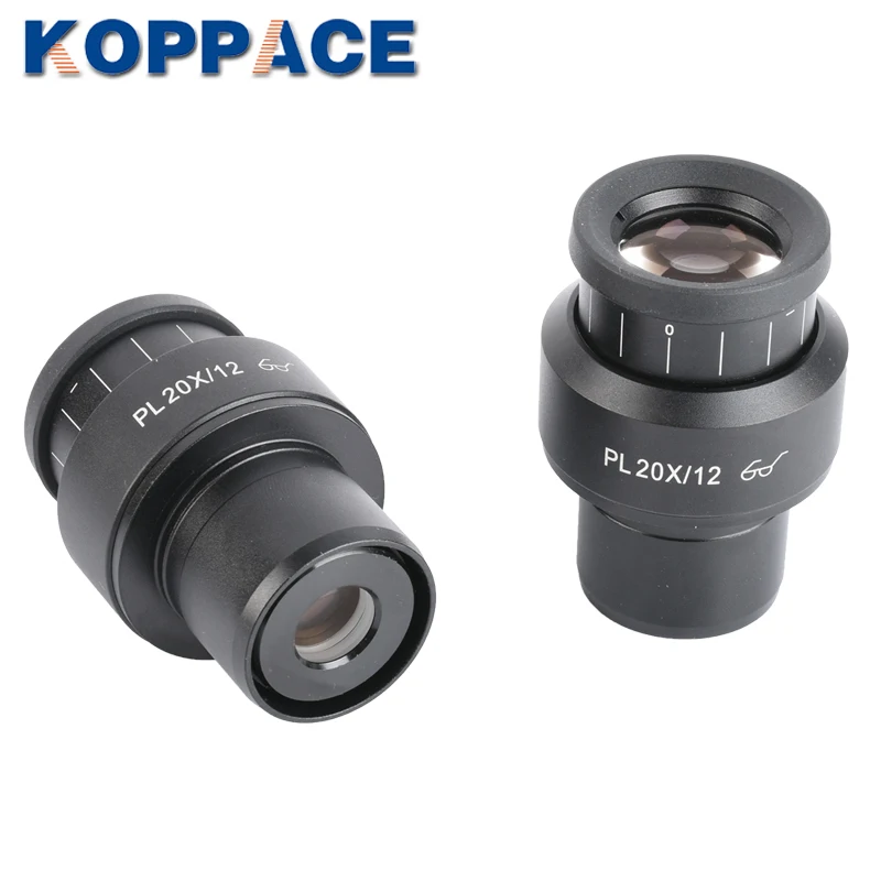 Бинокулярный микроскоп KOPPACE окуляр 2 шт. PL20X/12 широкое поле точка зрения 30 мм с