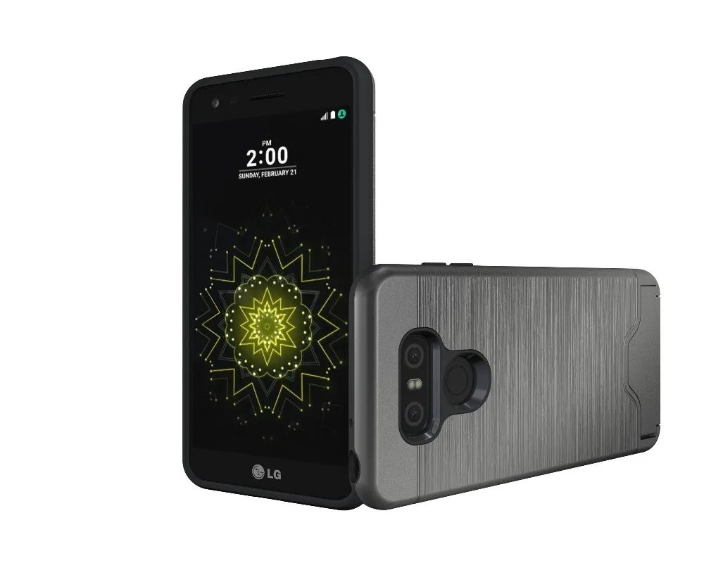 Оптовая продажа 10 шт роскошный армированный чехол 2 в 1 для LG G6 телефона скрытый