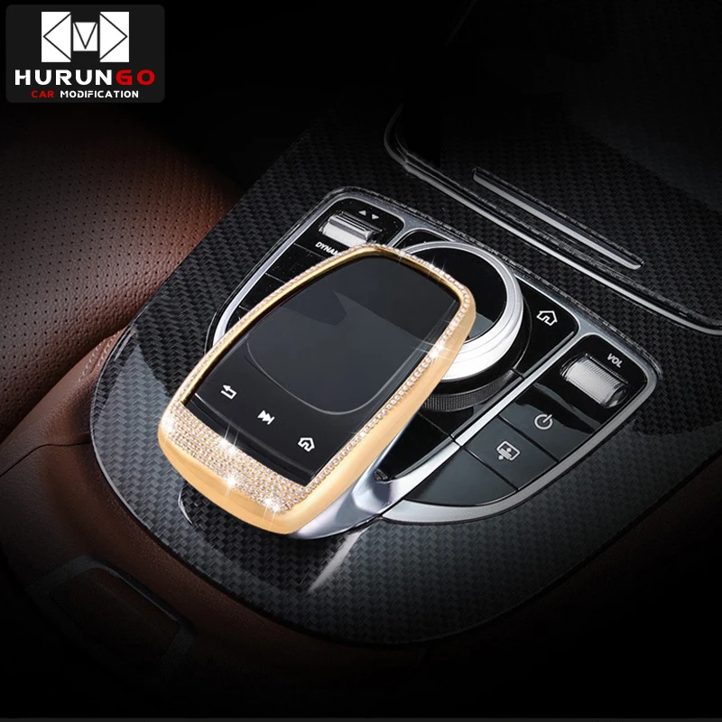 Для Mercedes Benz центральная консоль мышь сенсорная крышка подходит для Mercedes Benz C/E/S/V/GLC/GLE класс стайлинга автомобилей