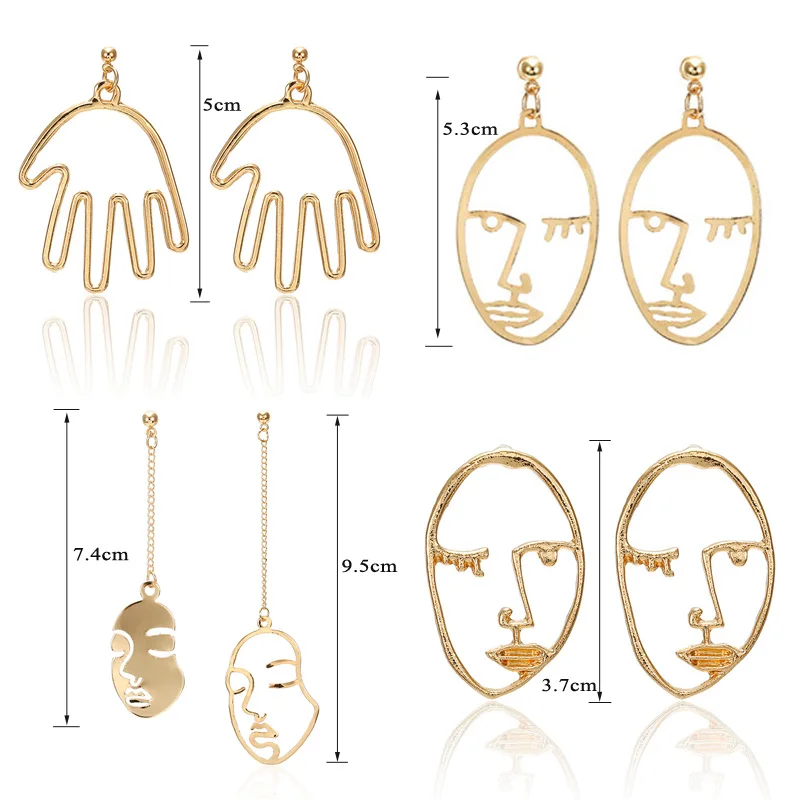 Серьги в виде пальмы женские серьги лица 2019|Серьги-подвески| |