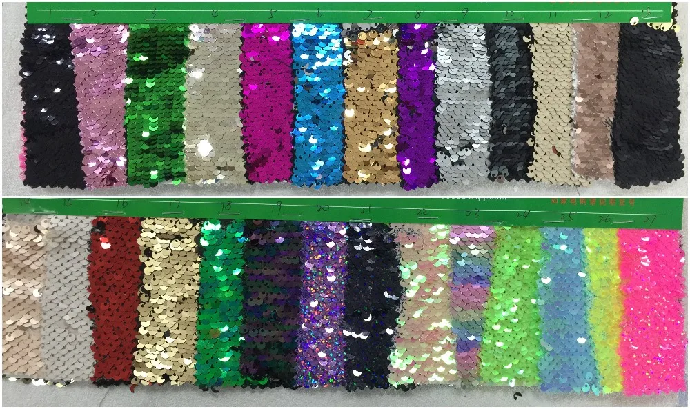 FFLACELL 1 метр аксессуары Русалка Реверсивный блестящий цвет сменный лист блесток