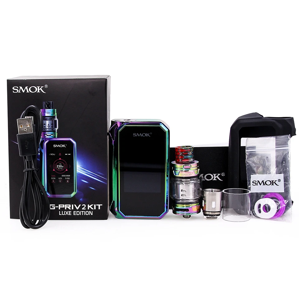 Original SMOK G-PRIV 2 Luxe Edition 230W Touch Screen TFV12 Prince TankVaporizer Gift Battery Electronic Cigarette Vape Kit | Электроника