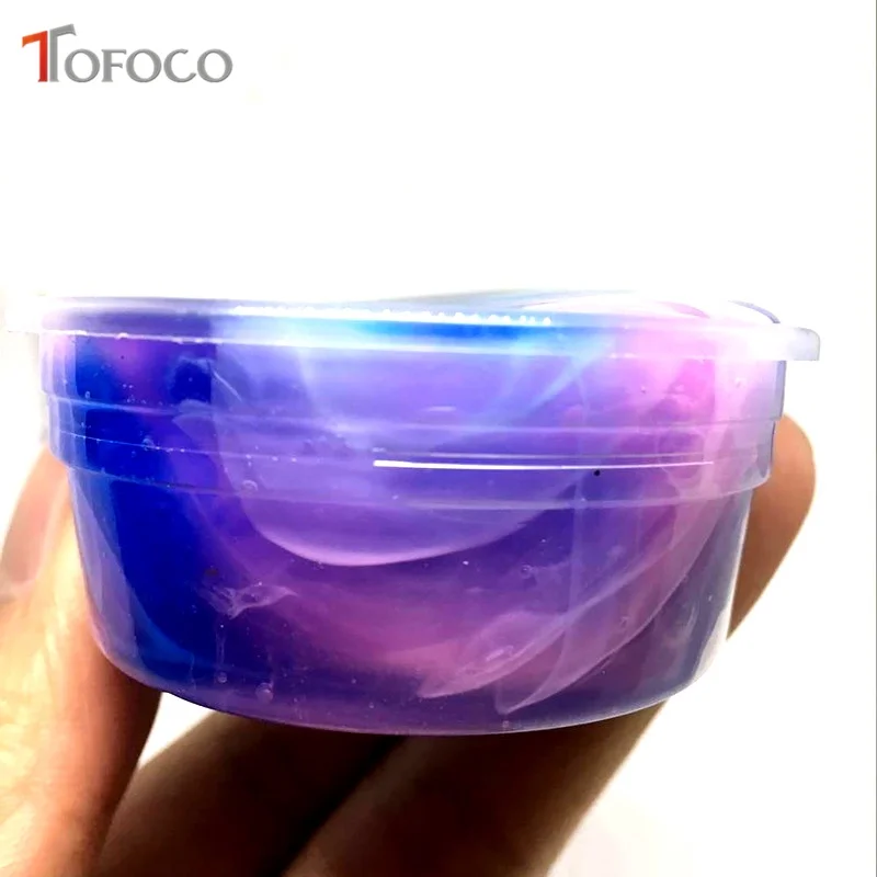 TOFOCO разноцветные прозрачные слизи игрушки для детей Diy Slime Box Cristal Clay Mud Lizun тесто