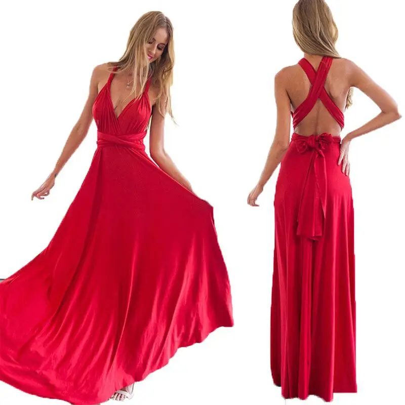 

Сексуальное Бандажное платье с открытой спиной и веревкой, Летняя женская одежда, Элегантный женский Повседневный Сарафан большого размер...