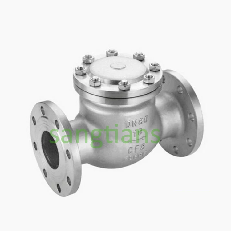 

H44W-1d,dn32 304,stainless steel flanged check valves H44W-16P swing check valve, non-return valve DN15-200