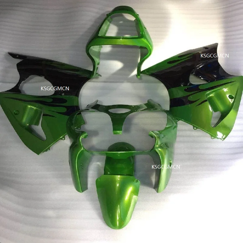 Комплект пластиковых обтекателей для мотоцикла Kawasaki ZX6R 00 01 02 Ninja полный зеленый