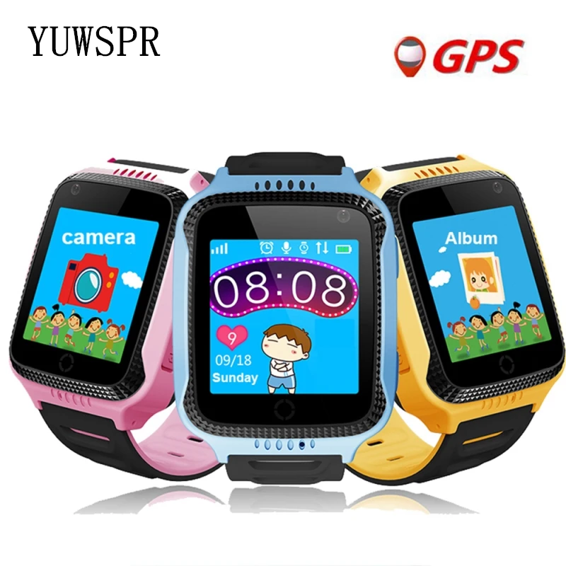 Детские часы с GPS-трекером камера фонариком GPS LBS SOS Вызов местоположение