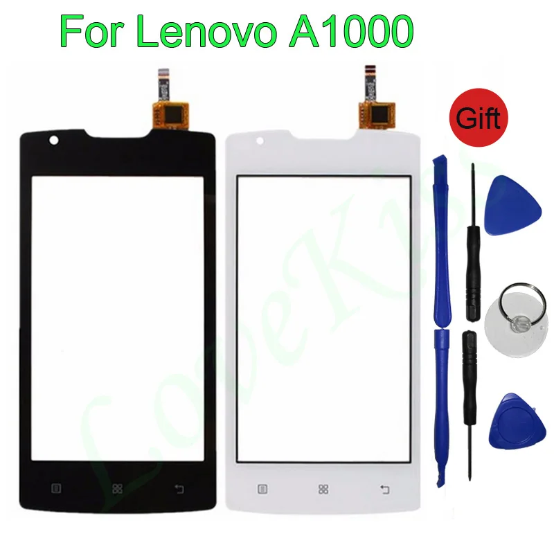 4," A1000 Сенсорная панель Сенсорный экран для lenovo A1000 смартфон сенсорный экран сенсор ЖК-дисплей дигитайзер Замена переднего стекла