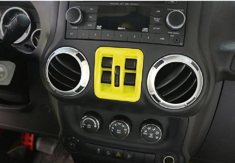 MOPAI ABS 1 шт. декоративные наклейки на окна автомобиля для Jeep Wrangler JK 2011 Up для стайлинга автомобилей