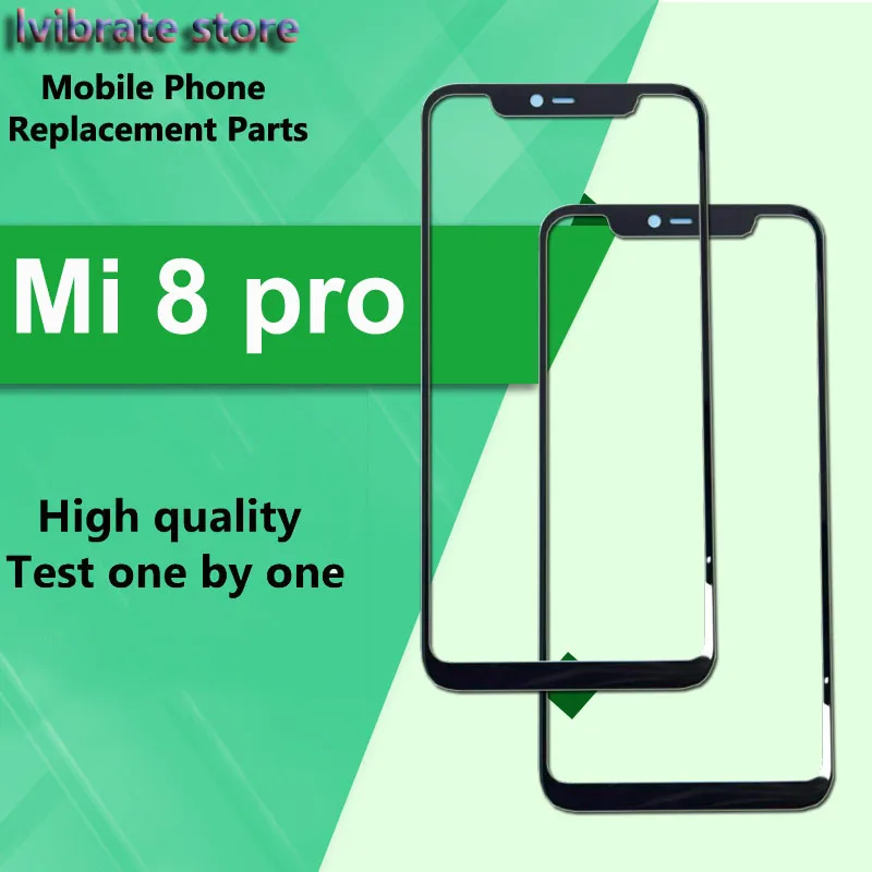 Для xiaomi mi 8 pro передняя внешняя стеклянная линза сенсорная панель Замена экрана