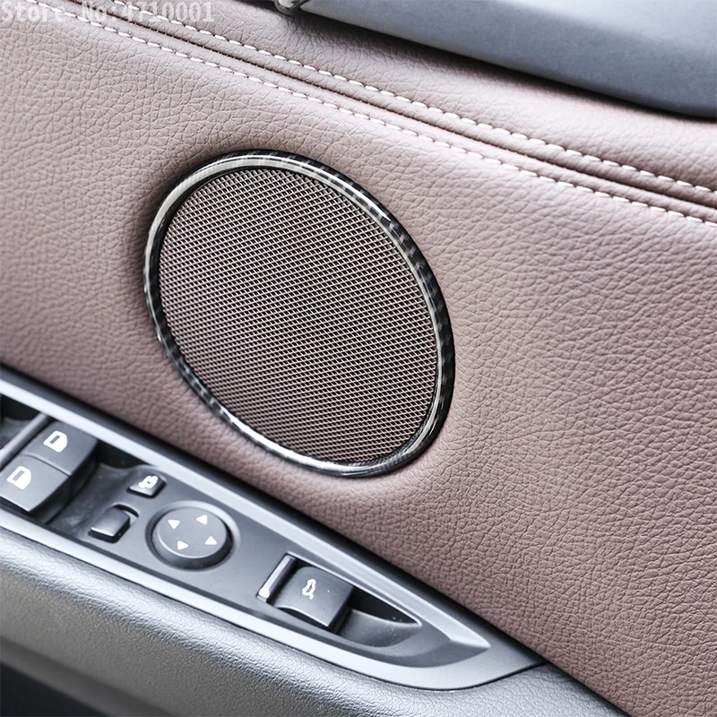 4 шт. хромированные кольца из углеродного волокна для BMW X5 F15 2014-2018 X6 F16 2015-2018 |
