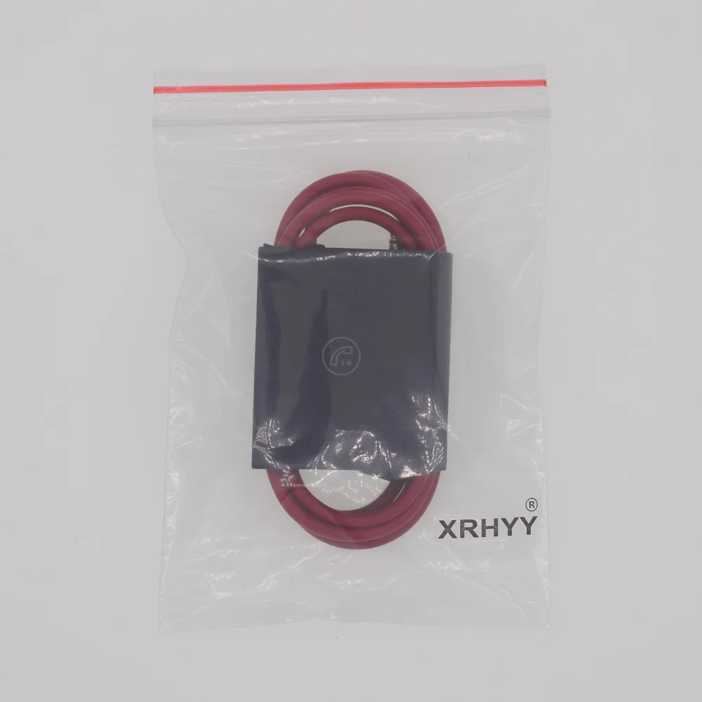 Красные Сменные накладки на наушники XRHYY чехол + аудиокабель Aux с микрофоном для