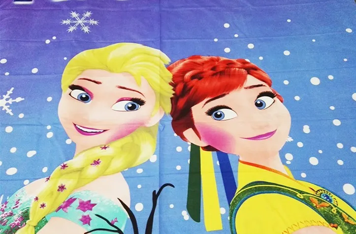 Фиолетовый Комплект постельного белья с принтом Холодное сердце Эльза Анна для