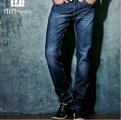 ALA MASTER New 2015 Men Jeans Brand High Quality Fashion Cotton Denim Classic Pants Famous Size 28-36 | Мужская одежда