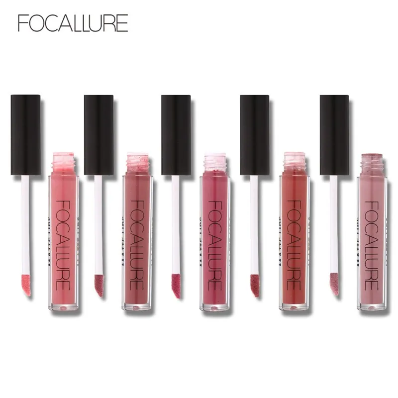 FOCALLURE, водостойкая Матовая жидкая губная помада с увлажняющим действием, бархатная гладкая матовая губная помада, стойкий блеск для губ, косметический макияж