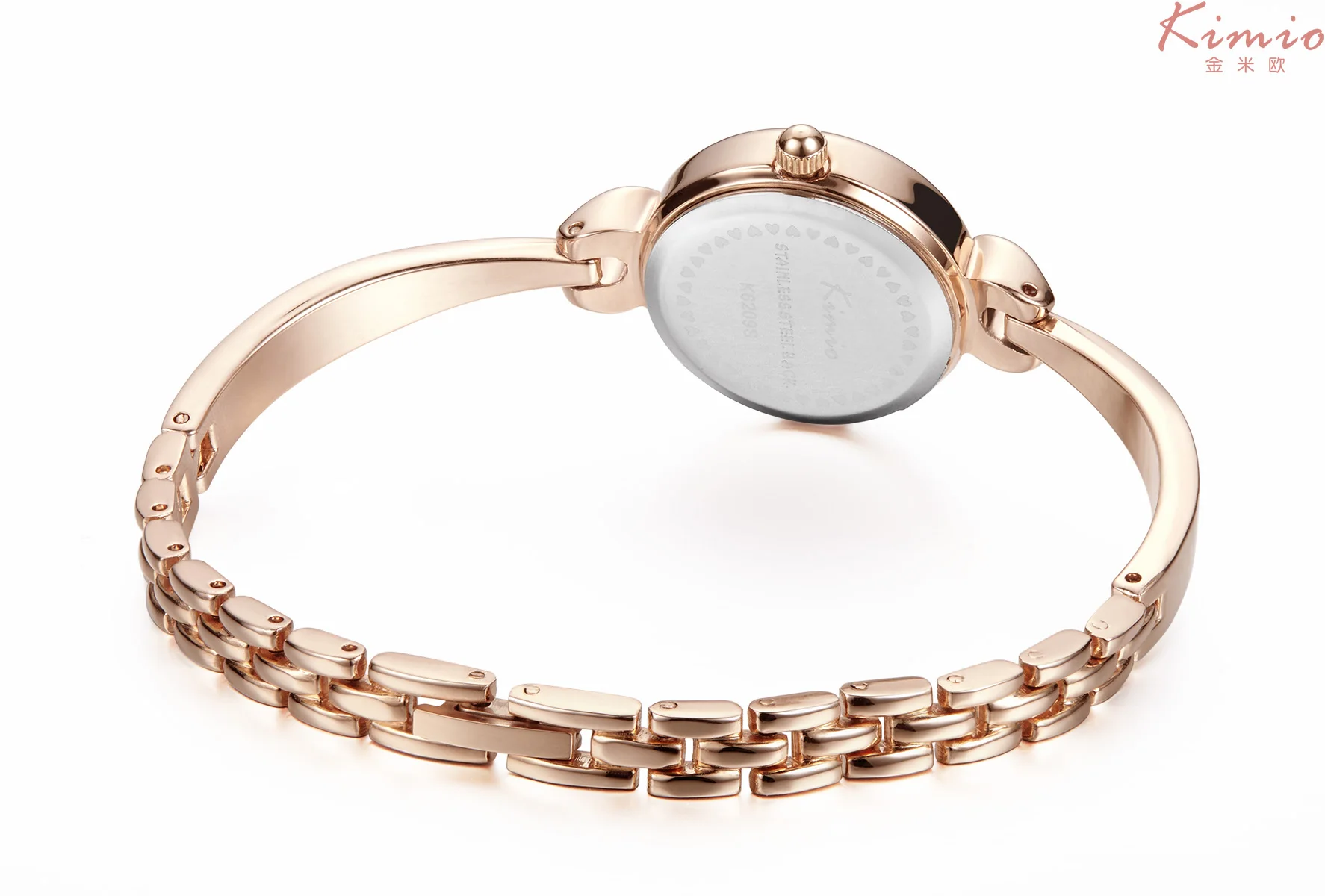 KIMIO красочные кварцевые с бриллиантами часы алый розовый золотой браслет Женское