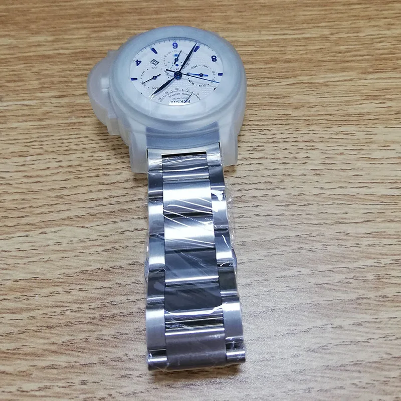 Parnis 43mm Stainless Steel Band Automatic Mechanical Men's Watches Moon Phase Power Reserve Men Watch Miyota Clock Gift for Man |