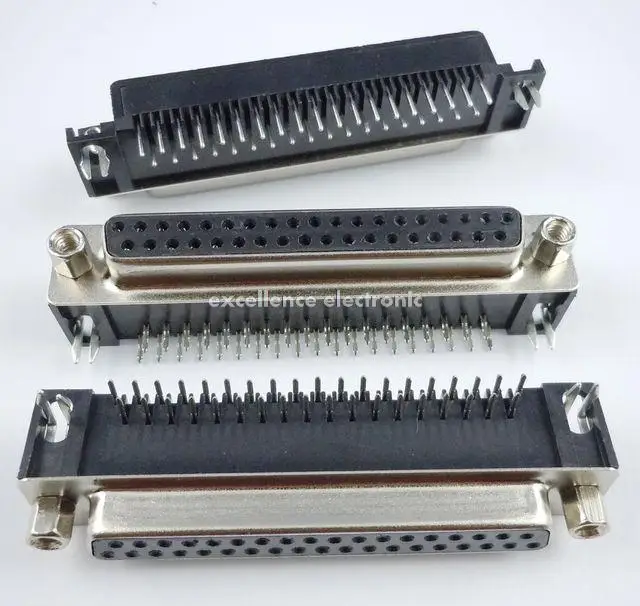 2 Pcs D-SUB 37 Pin Female Right Angle PCB Connector Rows | Обустройство дома