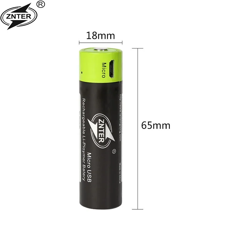 Аккумуляторная батарея ZNTER 18650 3 7 В 2 А 1500 мА · ч зарядка через USB литиевые