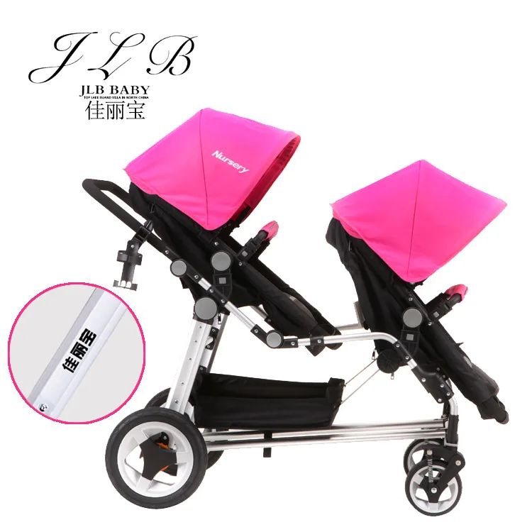 Складная детская коляска 4 места высокая для близнецов с 2 автомобильными