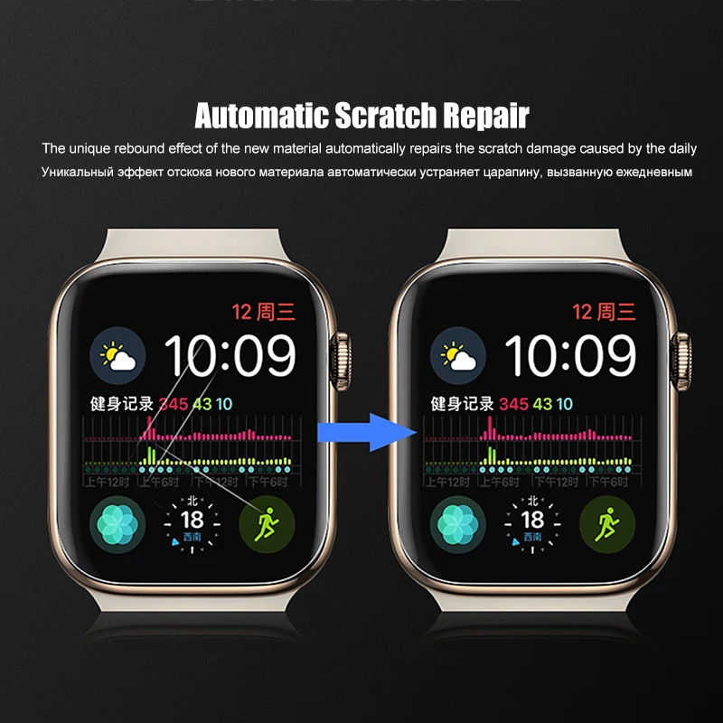 Защитная пленка 10D для Apple Watch Гидрогелевая 38 мм 40 42 44 не стекло i Series 1 2 3 4 шт. |