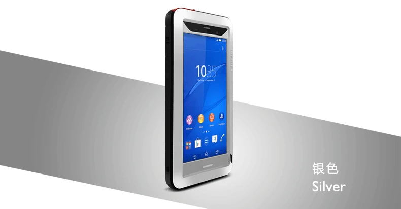 Мощный водонепроницаемый чехол Gorilla glass для sony Xperia 10 Plus 1 XZ3 XZ2 XZ1 XZ Premium XA XA1 XA2 Z3 Z5 X Металлический Алюминиевый Чехол