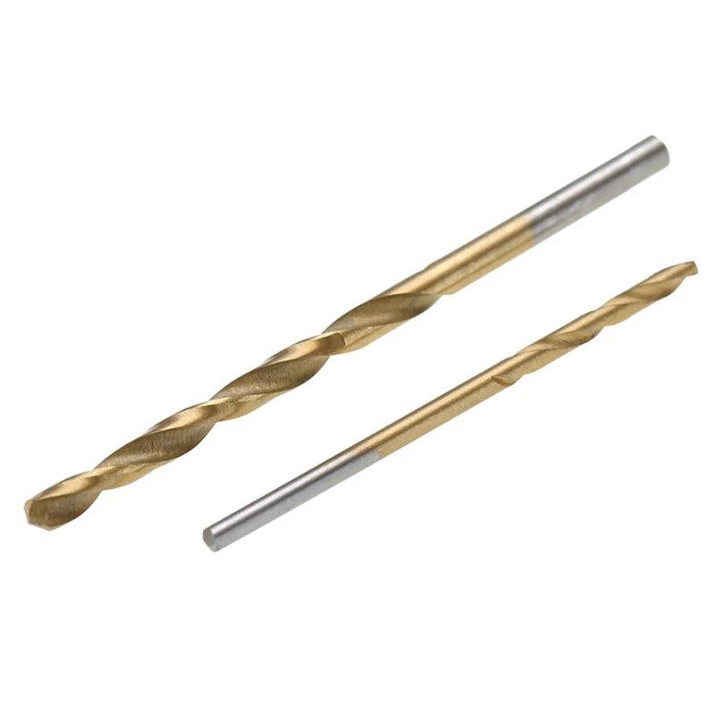100pcs Twist Drill Bit Set Titanium Coated Mini Micro-Precision 1/1.5/2/2.5/3mm Perfect for Wood Plastic Stee | Инструменты