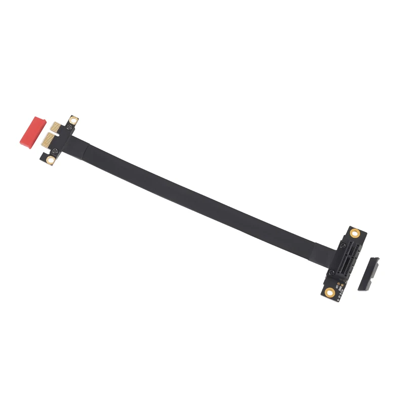 Удлинительный кабель PCIe 3 0x1 to x1 с левым углом высокоскоростной PCI Express 1x для защиты