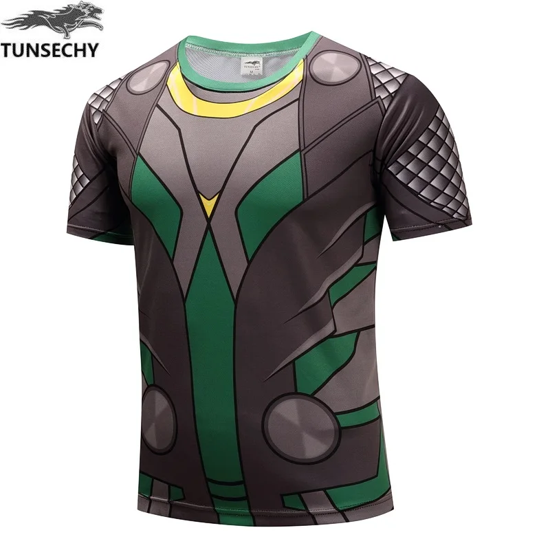 Повседневная мужская футболка для фитнеса с 3D супергероем Железным человеком