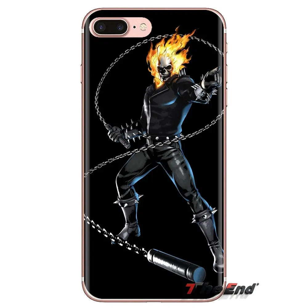 Soft Transparent Shell Cover For Samsung Galaxy J1 J2 J3 J4 J5 J6 J7 J8 Plus 2018 Prime 2015 2016 2017 Clayton Crain Ghost Rider |