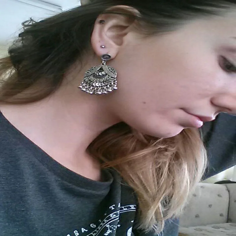 2018 летние Винтаж Национальный Ветер колокольчик Кристалл AAA циркон серьги