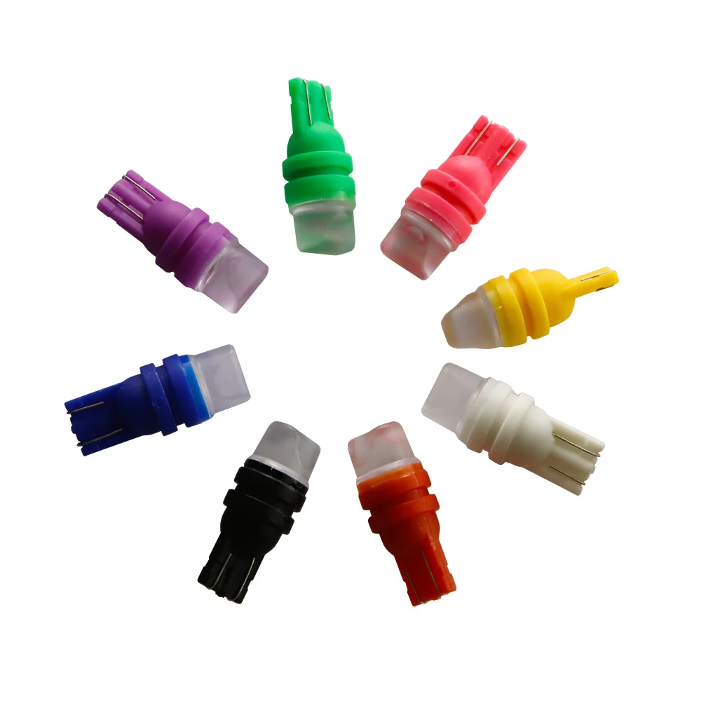 100 шт. 7 цветов T10 W5W 2 SMD 5630 светодиодный 3D автомобильный фонарь габаритный 192 501