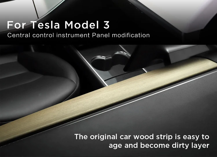 LUCKEASY Автомобильная Центральная панель управления для Tesla модель 3- центральная консоль посылка комплект защиты