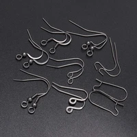 50pcslot stainless steel not allergic earring hooks earrings clasps earwire connectors for diy jewelry making findings supplies