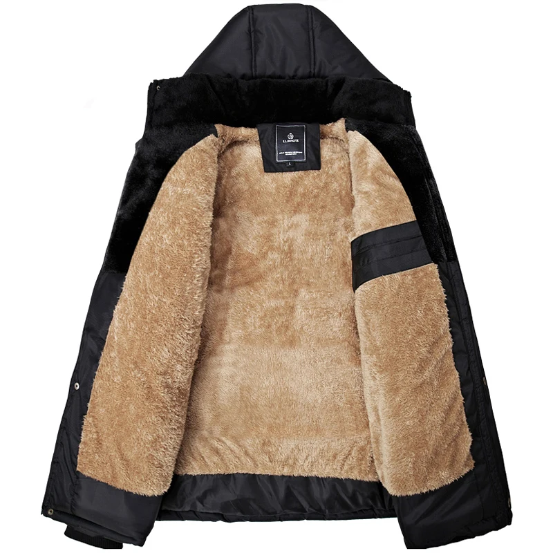 Теплая одежда с хлопковой подбивкой Брендовые мужские куртки и пальто размера