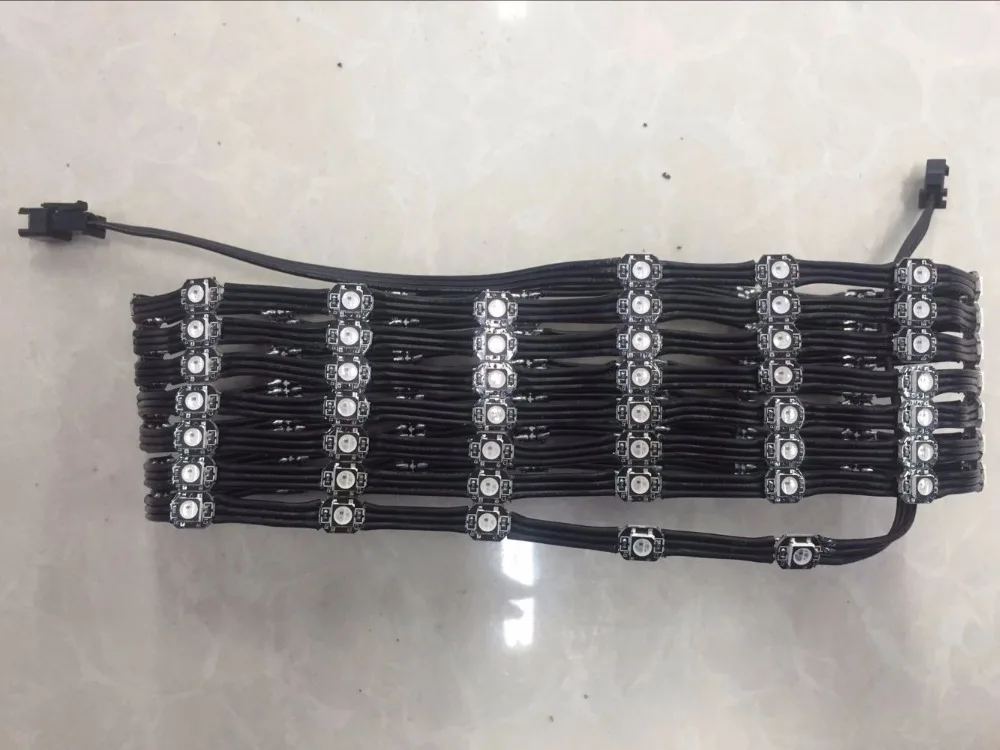 100 шт./шнур адресуемых SK6812 RGB led с радиатором DC5V вход 5 см расстояние между