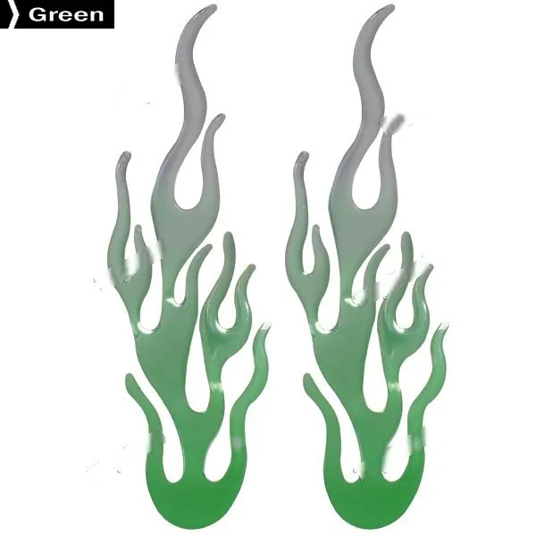 Moblin 2 x Flame Shaped Sticker Decal for Car Auto Vehicle Automobile RFS-144592 |