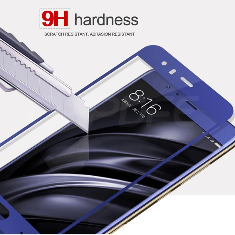 9H закаленное стекло для Xiaomi mi 6 полное покрытие экрана протектор для mi 6 стекло защитная пленка
