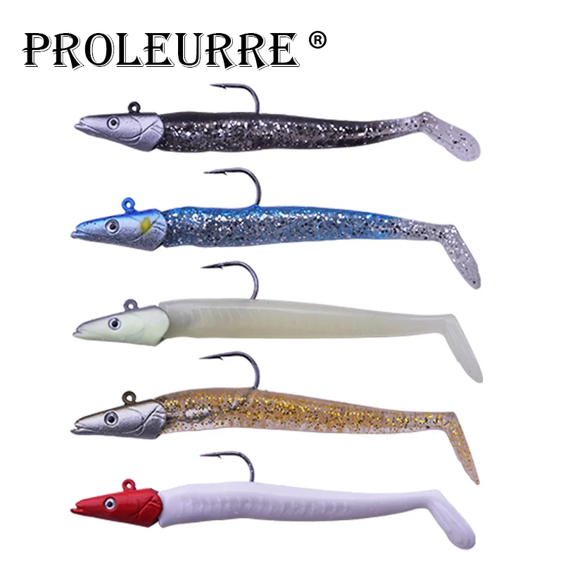 Proleurre 1 шт. 11 5 см 22 г jig Head одинарный крючок Мягкие Рыбная приманка вобблер приманки