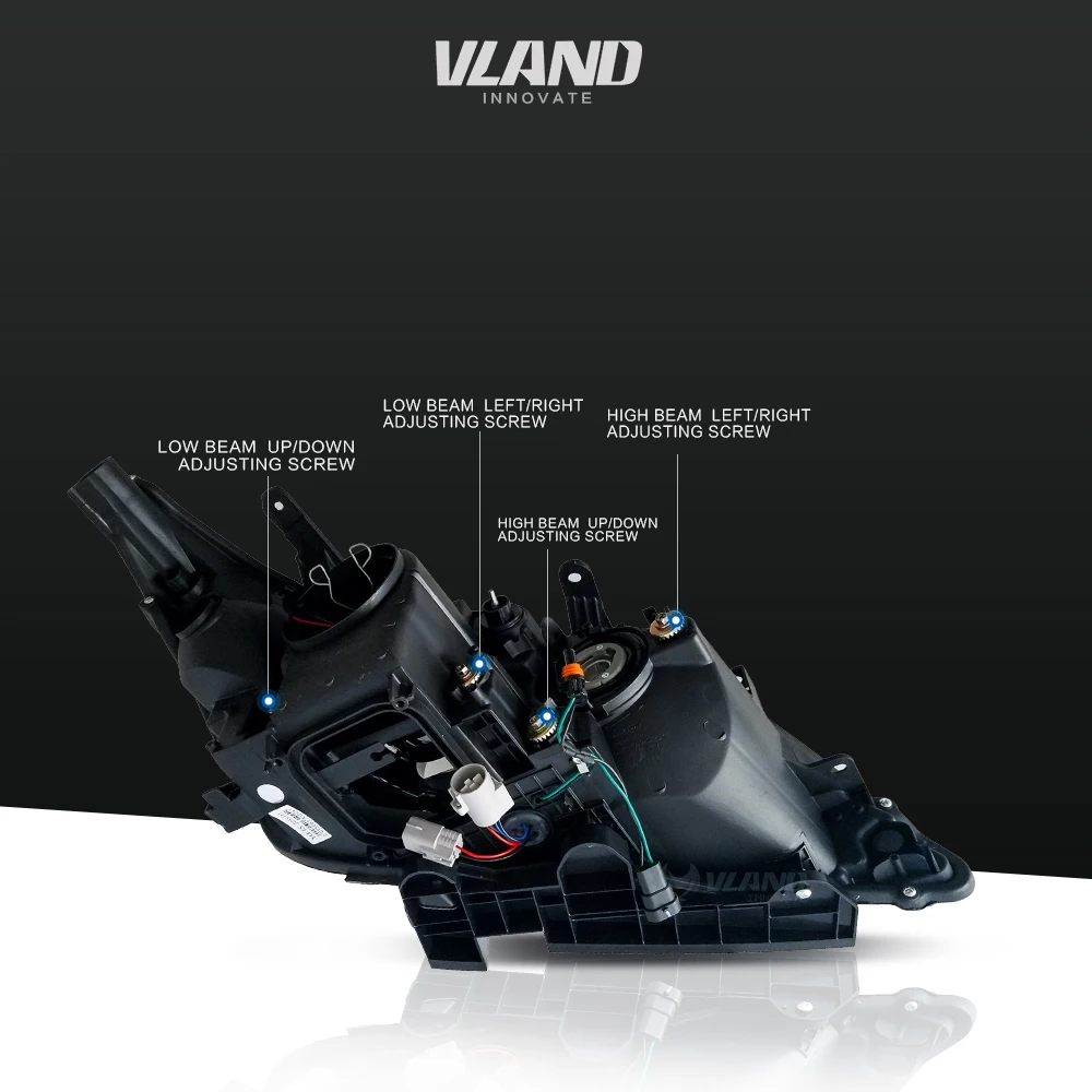 Vland автомобильный светильник Aassembly головной для Lexus ES350 2007-2012 светодиодный