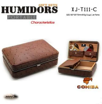 COHIBA натуральная кожа и кедрового дерева сигары набор в подарочной коробке