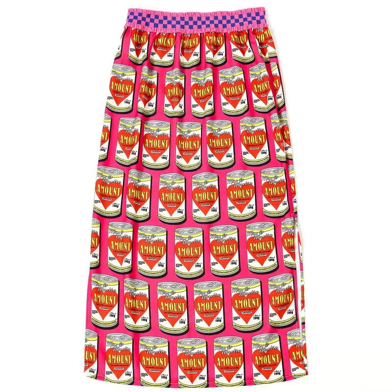 2019 Летняя мода печати юбки для женщин Новое поступление Высокая талия chic