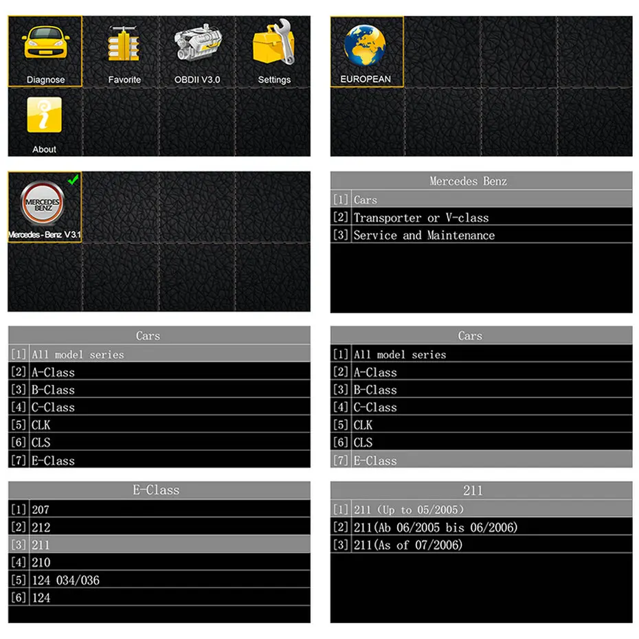 Autek IFIX702 M OBD2 автомобиля диагностический инструмент для Mercedes Benz двигателя ABS