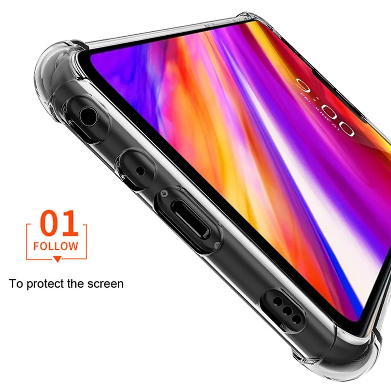 G710EM противоударный Прозрачный чехол для телефона LG G7 ThinQ мягкий прозрачный